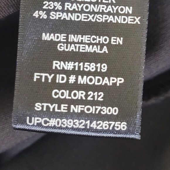 Vintage 90s Nicole Miller Flare Dress Pants 10 Brown High-Rise Stretch Career - Picture 11 of 12